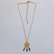 Gold Chime Floral Pendant Necklace