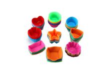 Silicone Cake Muffin Chocolate Cupcake Cups Mold 7Cm Colorful (Pack of 6)