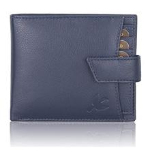 Hornbull Men's Blue Wallet and Black Belt Combo BW104101