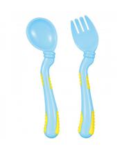 Kidsme Soft Grip Spoon And Fork Set