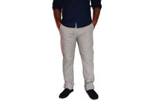 Slim Fit Strechable Cotton Chinos Pants Light Gray colour