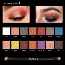 FOCALLURE 14 Colors Eye Shadow Palette Matte Glitter High