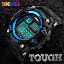 SKMEI 1229 Dual Time Digital Multifunction Chronograph Sport Watch - Black