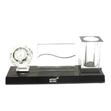 Mont 100 Blanc Pen Stand with Clock and Car Holder