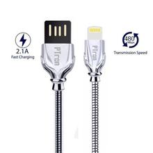 PTron Falcon Pro 2.1A USB To Lightning USB Data Cable For IOS Smartphones (Gold)