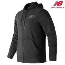 New balance heather full zip hoodie for men MJ81556 BKH