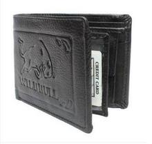 Black Wildbull Textured Wallet For Men
