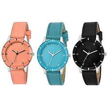 Just like Analogue Multi Color Dial Women's & Girl's Combo of 3