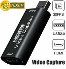 Video Capture Card, 1080P HDMI Capture Card - HDMI to USB 2.0 Video Capture Device for Live Streaming, Broadcasting, Game Recording, Video Conference