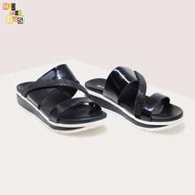 Cornershop Black Slip on Flats with Straps - (CSL C4701 Black)