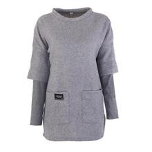 ROPALIA Autumn Loose Solid Hoodie Women Long Hoodies Pockets