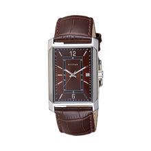 Titan Analog Brown Dial Men's Watch-1697SL02