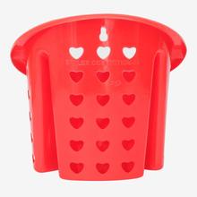 Red Color Gem Plastic Cutlery Holder Stand S03