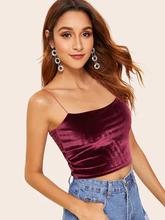 Velvet Solid Cami Top