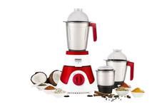 Usha MG 3576 750W 3 Jars Mixer Grinder - (Red/White)