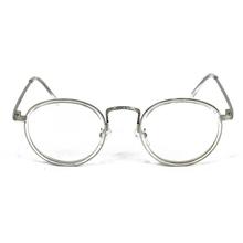 Silver Metal Frame Eye Glasses For Women