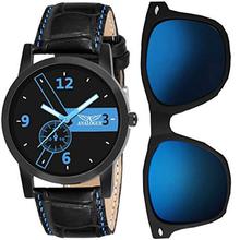 ANALOGUE Blue Reflector Wayfarer Sunglasses + Blue Wrist