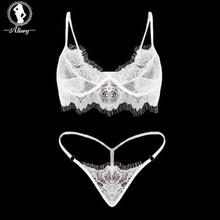 SALE- Sexy bra set lace transparent push up women lingerie