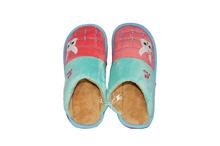 Winter Fleece Slip On – Blue & Pink