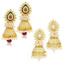 Sukkhi Jhumki Earrings for Women (Golden) (315CB1600)