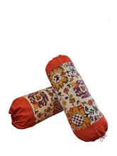 Kaapa Set Of 2 Bolster Cover Orange