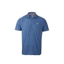 Wildcraft Light Blue Melange HypaCool Melange Polo T-Shirt For Men