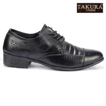 Takura Black Leather Formal Shoes For Men(835)