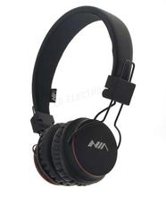 NIA X2 Wireless Bluetooth Headset With Micro SD/FM/AUX Supports - Black