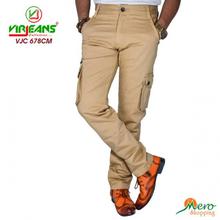 Virjeans Cotton Twill Cargo Box Pant VJC 678 cream