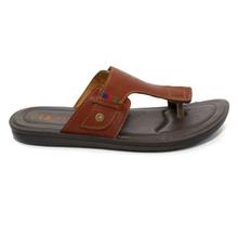 aeroblu Mahogany Brown Slip-On Casual Sandals For Men - QT89