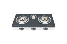 Home Glory HG-GS 303 Gas Stove Glass Top (3 Burner)