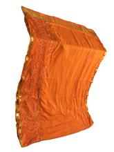 Orange Wedding Wear Net classic saree