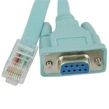 5ft 9-Pin DB9 Serial RS232 Port to RJ45 Cat 5 Ethernet LAN Rollover Console Cable Switch Line