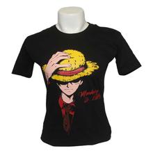 Black Monkey D. Luffy Printed Fashion T-Shirt For Men