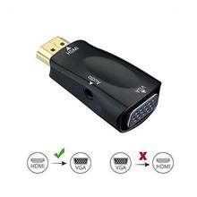 HDMI TO VGA With Audio Adapter- Black