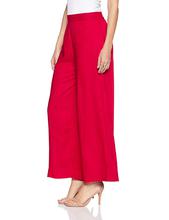 AURELIA Women’s Flared Fit Palazzo – Red