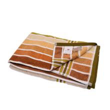 Sun Shine 70 x 145 cm Bath Towel (Brown with Green Stripes)