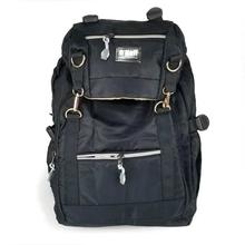 Solid Black Collage/Travel laptop Backpack (6815)