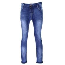 Blue Slim Fit Washed Jeans For Men