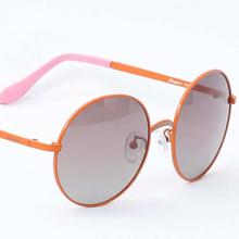 Showpoint Polarized Orange Frame Round Shape Sunglasses For Women