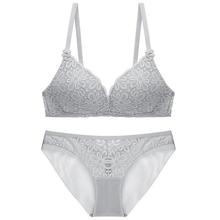 Bra set_2018 steel ring bra set sexy lace underwear triangle