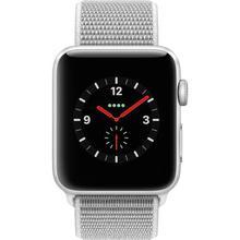 Apple Watch Series 3 42mm Smartwatch (GPS + Cellular, Silver Aluminum Case, Seashell Sport Loop)
