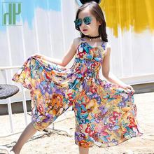 Kids girl summer dress flower Wedding Party princess dress children