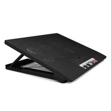 M8 USB 6 Fans Powered Notebook Cooler Pad with Computer Cooling Pad Bottom Cushion & Bracket & Plate Laptop Cooler Stand