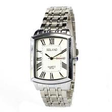 Bolano B8974 Analog White Dial Watch For Men- Silver