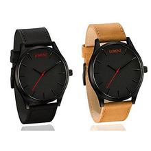 LORENZ Analogue Black Dial Men's & Boy's Combo Of 2 Watch - Mk-4849A