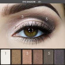 FOCALLURE 6 Colors Eyeshadow Palette Glamorous Smokey