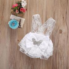 NEW Brand Newborn Baby Girls Clothing Lace Bowknot Baby Rompers