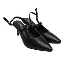 Pointed Ankle Strap Heeled Shoes For Women