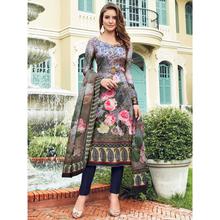 Stylee Lifestyle Multi Satin Printed Dress Material - 1863